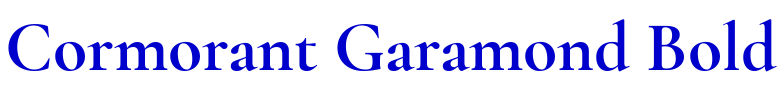 Cormorant Garamond Bold fonte